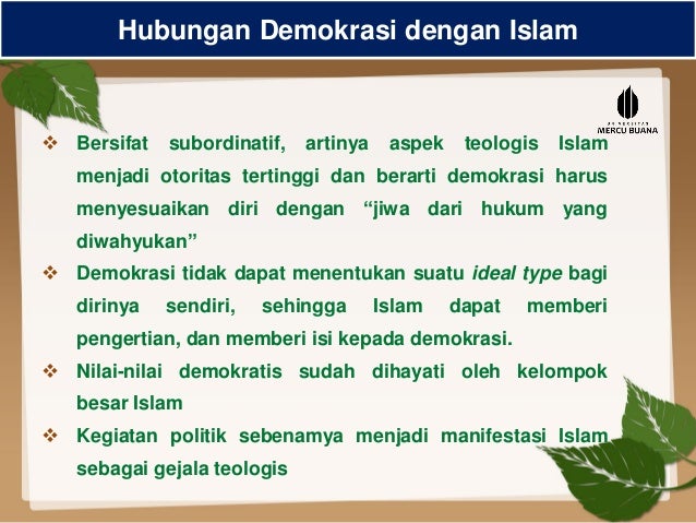 Tugas Mata Kuliah Pai Islam Dan Demokrasi