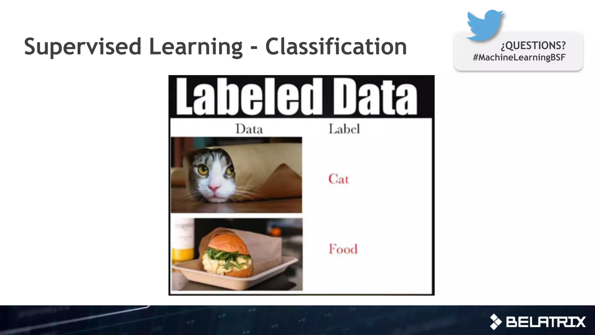 Supervised Learning - Classification ¿QUESTIONS?
#MachineLearningBSF
 