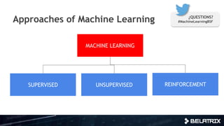 Supervised Learning - Linear Regression ¿QUESTIONS?
#MachineLearningBSF
 
