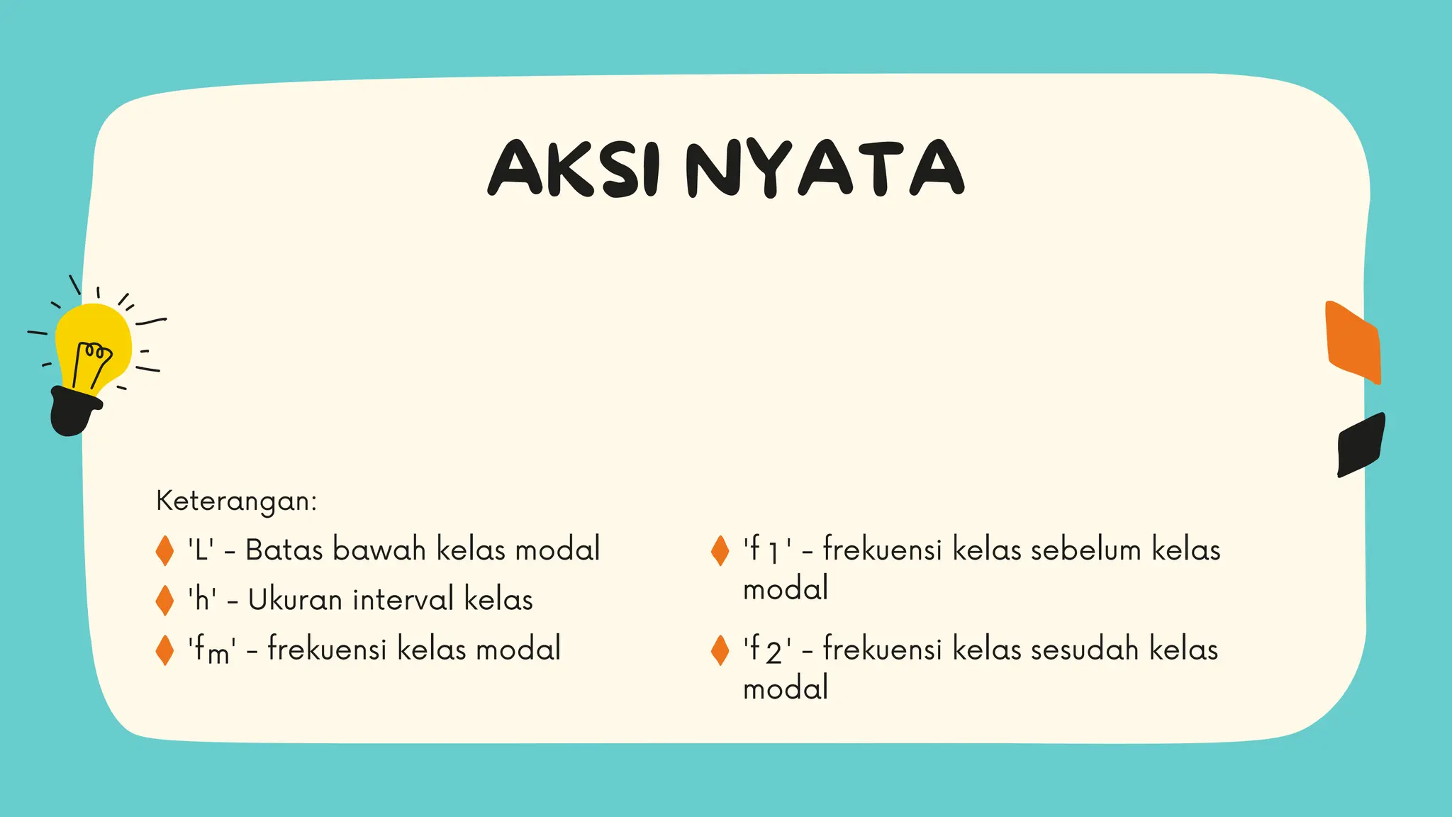 Powerpoint materi statistika dengan sub bab penyajian data untuk kelas ...