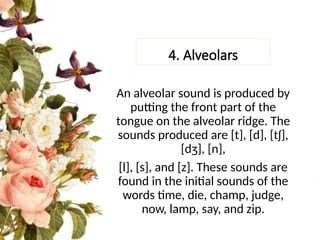 Comprehensive Overview of Voicing, Place, and Manner of Articulation in ...