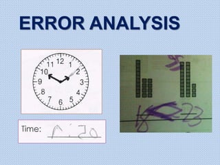 ERROR ANALYSIS
 