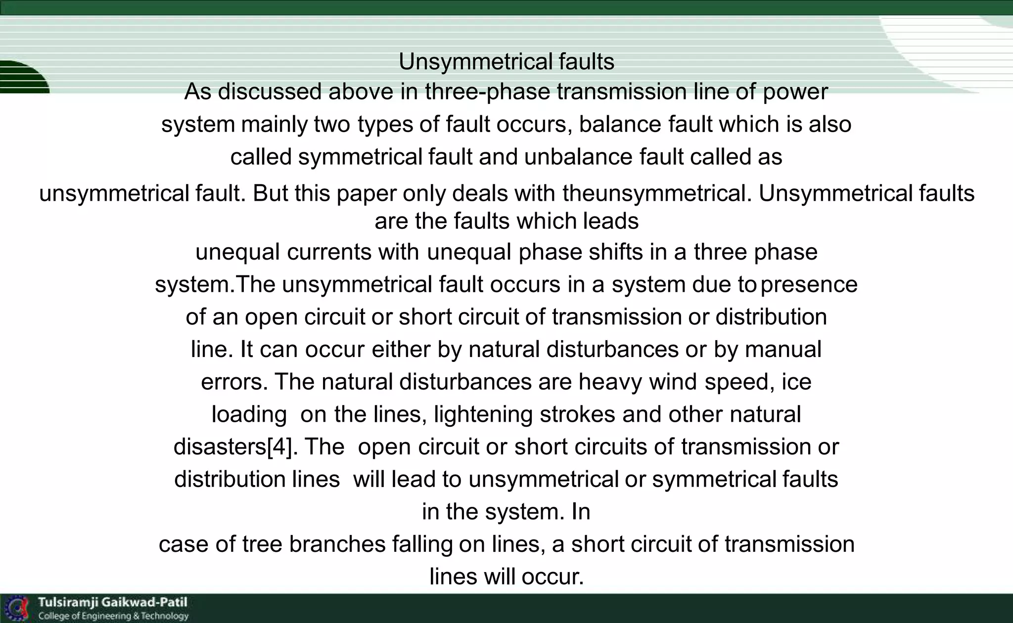 Matlab Simulink in Three-Phase Fault Analysis on Transmission line | PPTX