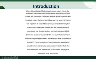 Matlab Simulink in Three-Phase Fault Analysis on Transmission line | PPTX