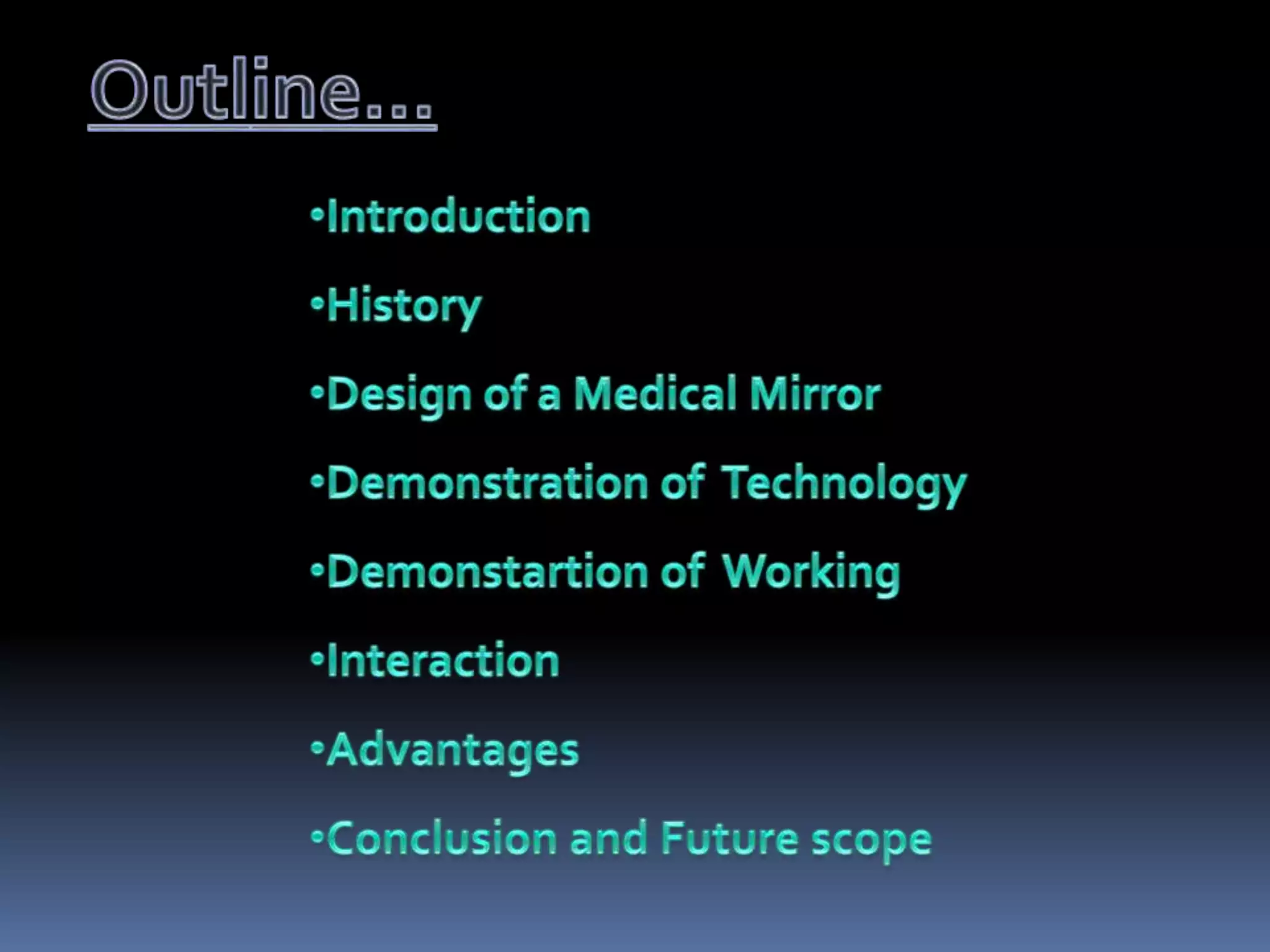 Medical mirror PPT