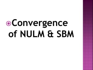 Convergence
of NULM & SBM
 