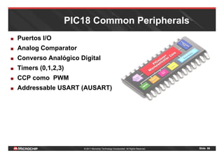 Pic18 Timer Diapositiva de estudios: PPT - Microchip PIC18.pdf