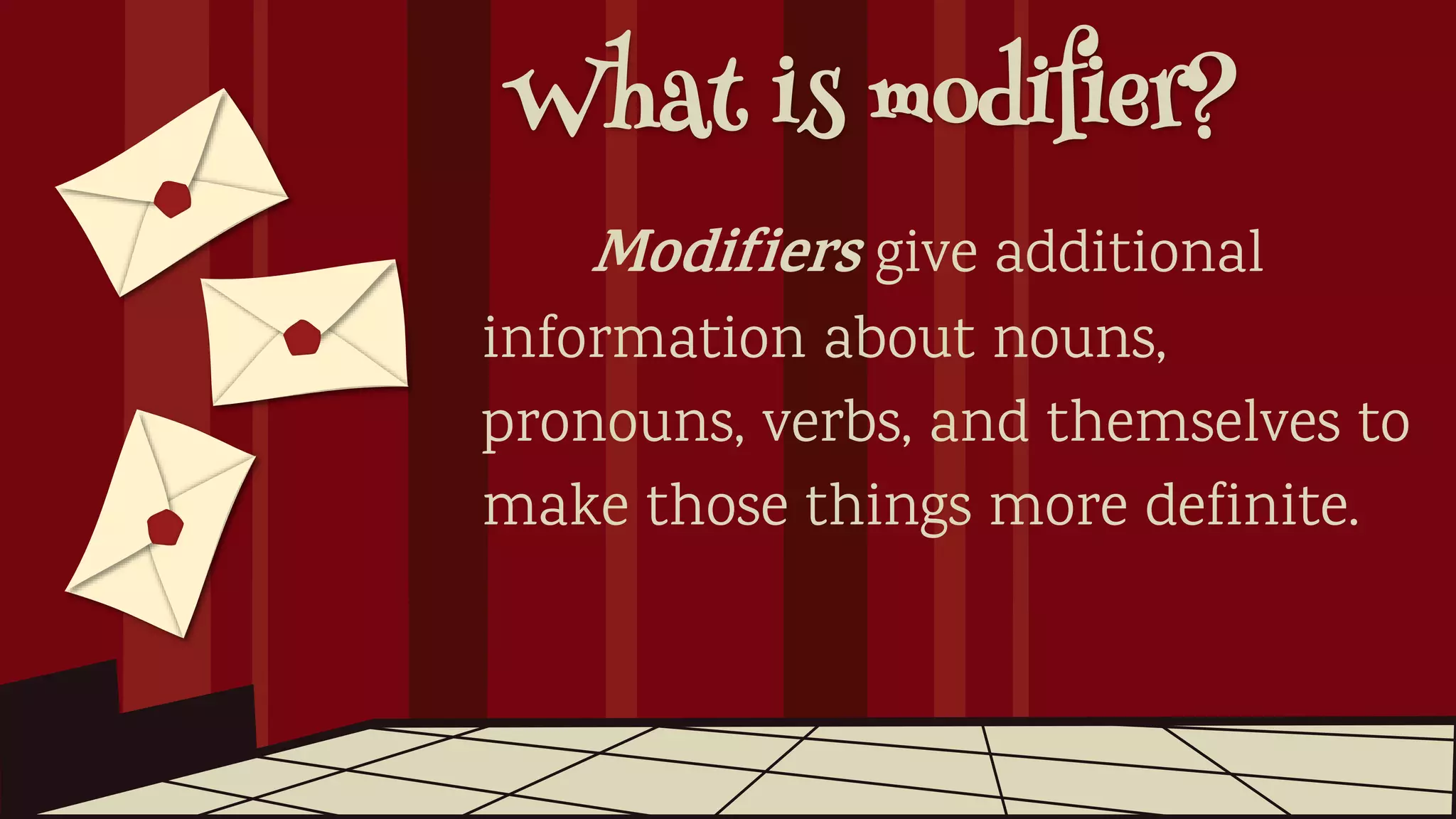 Use appropriate modifiers ppt