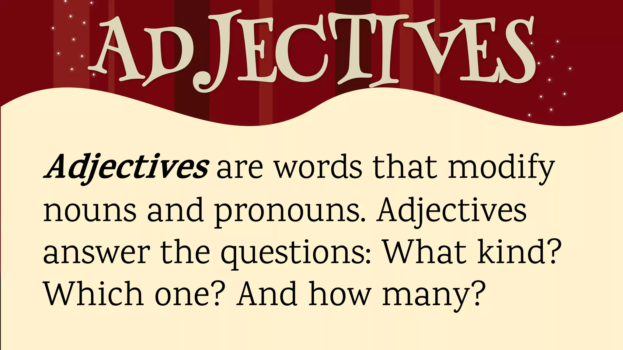 Use appropriate modifiers ppt