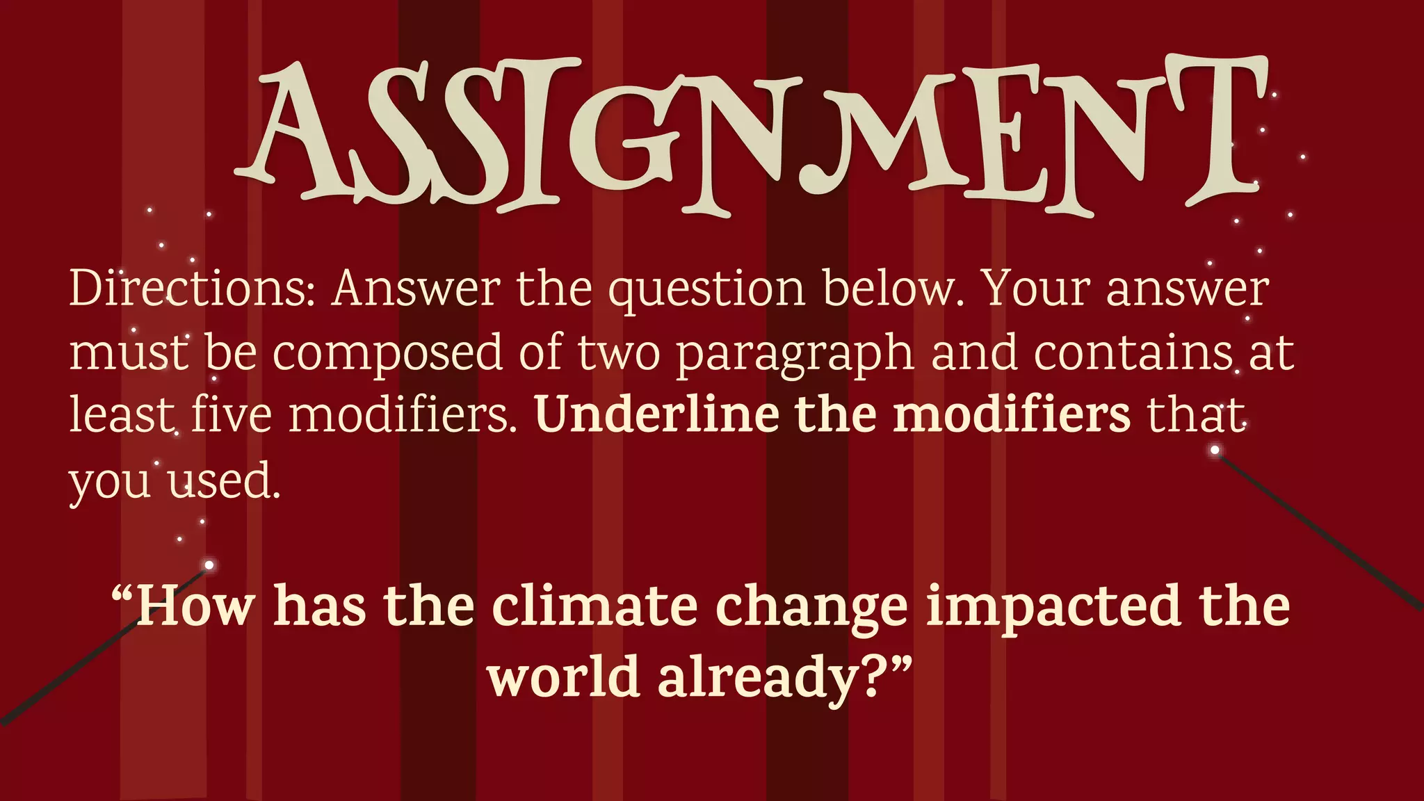 Use appropriate modifiers ppt
