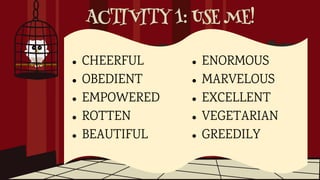 Use Appropriate Modifiers | PPTX