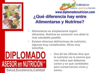 Lo que no suele ser muy confiable para estar bien nutridos..DIPLOMADOASESOR en NUTRICIÓN®Salud,Excelencia,Calidad