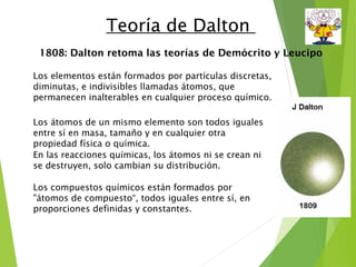 modelo atomico conceptos y modelo de dalton | PPT