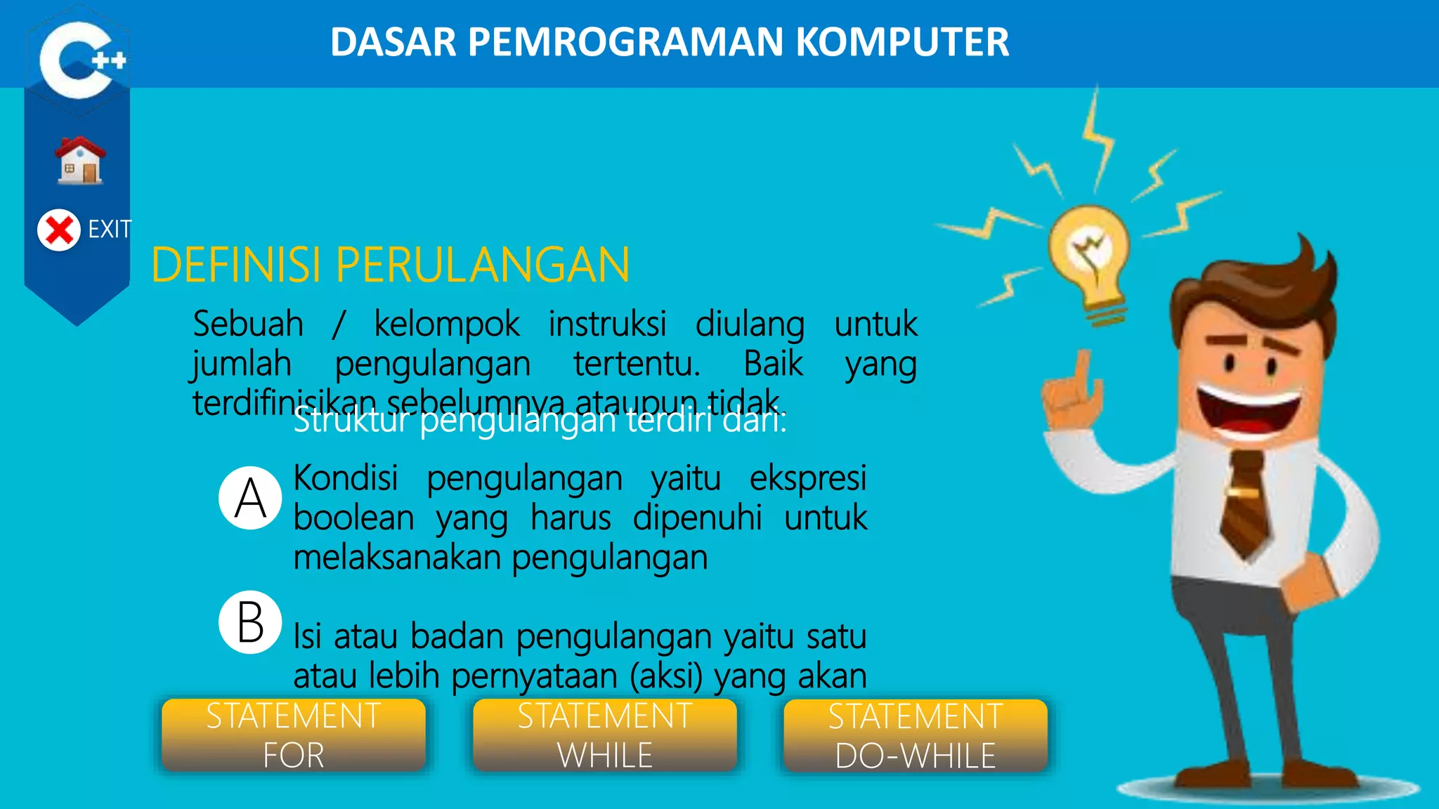Ppt modul 4 perulangan | PPT