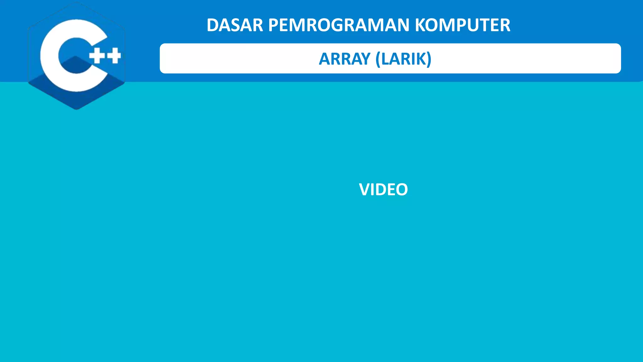 Ppt modul 5 array | PPT
