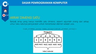 Ppt modul 5 array | PPT