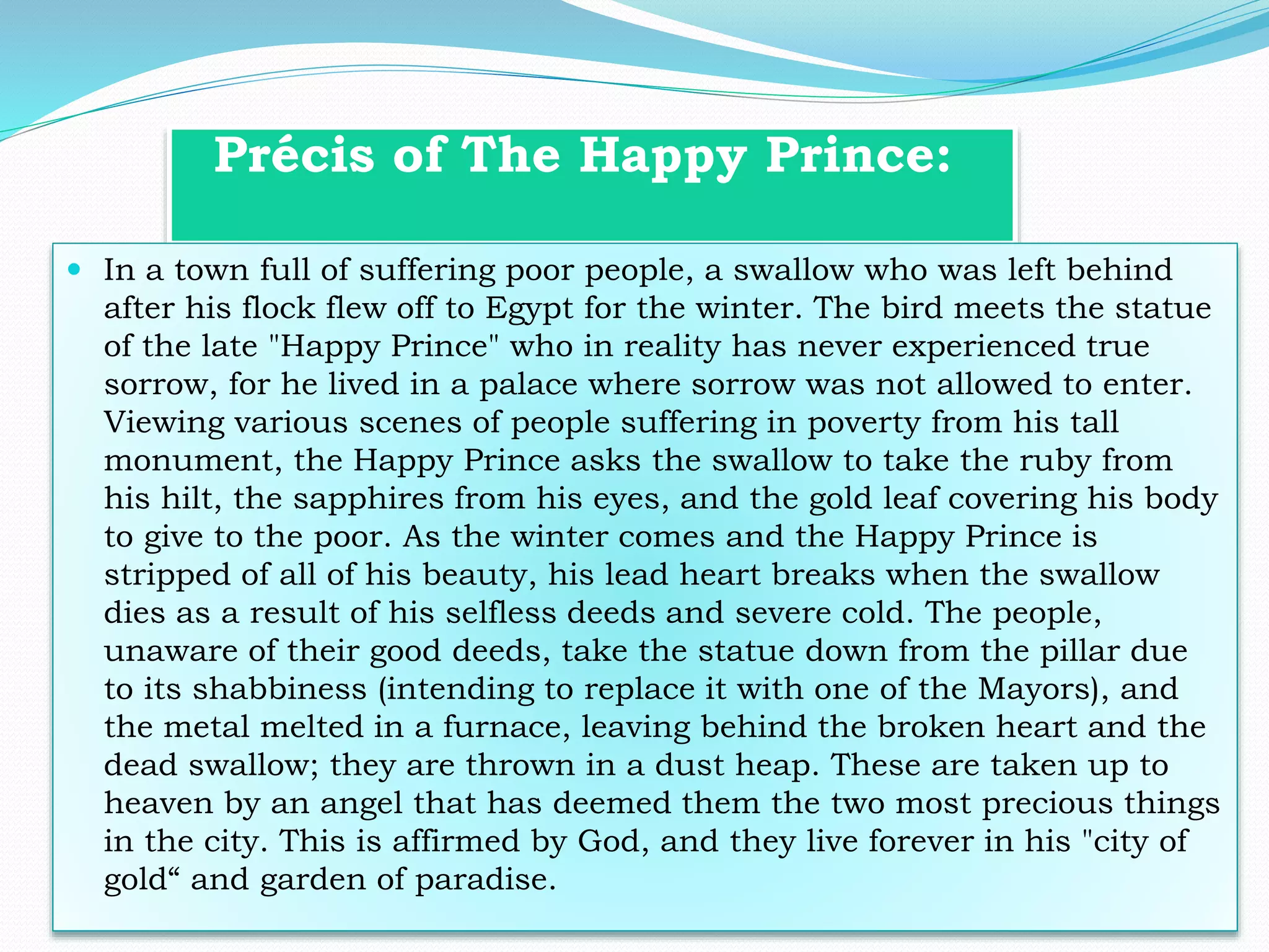 PPT-Module-2 (THE HAPPY PRINCE.pptx