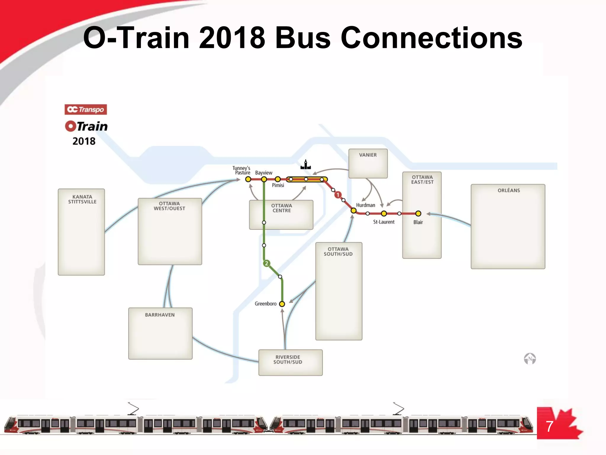 7
O-Train 2018 Bus Connections
 