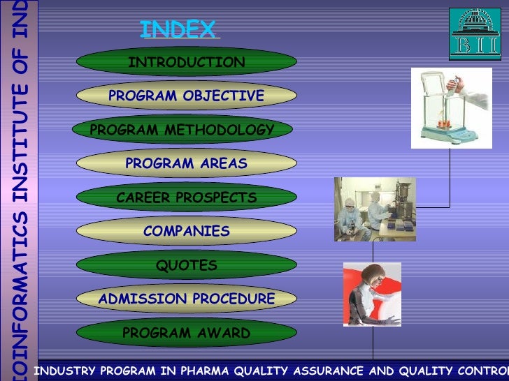 Industry Program In Pharma Quality Assurance And Quality Control