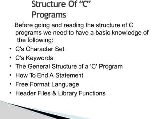 Comprehensive Summer Training Report on C Programming Language ...