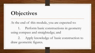 Comprehensive Guide to Basic Geometric Constructions Using Compass and ...