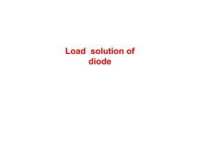 Load solution of
diode
 