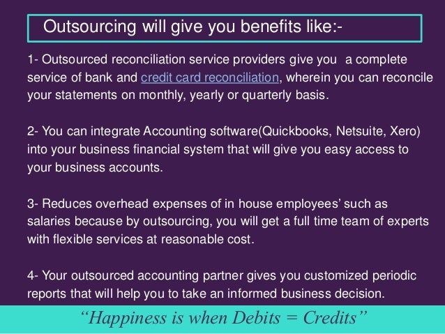 outsourced bank account reconciliation the right time to plunge into