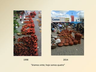 1998 2014 
“éramos vinte; hoje somos quatro” 
 