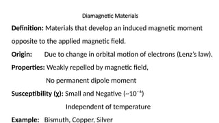 Comprehensive Overview of Magnetic Materials and Superconductivity | PPTX