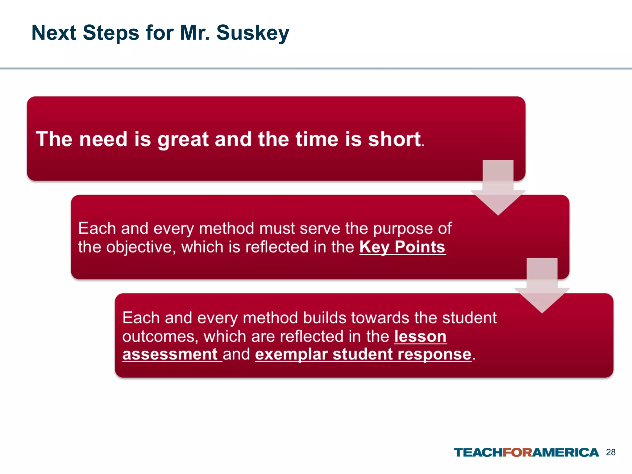 Next Steps for Mr. Suskey  