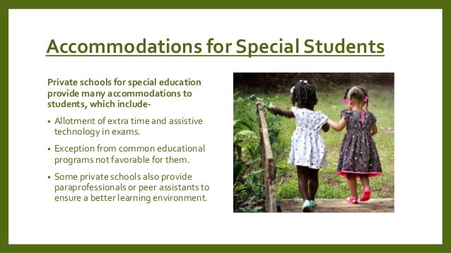 What are some special education schools?