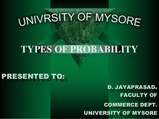 Probability And It S Types With Rules
