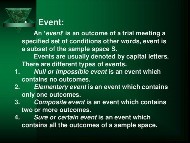 types of probability