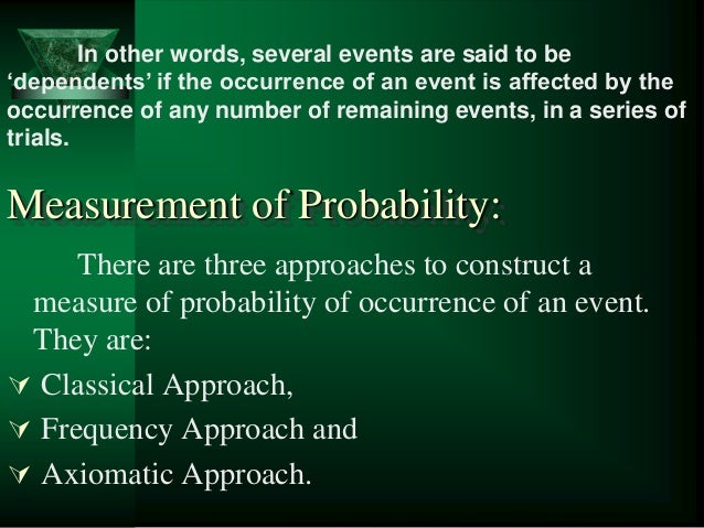 types of probability