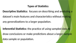 Main Statistics Q4_W1-INTRO-TO-STATISTICS.pptxyesyesyesyes | PPTX