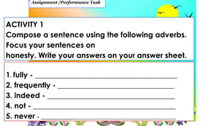 # PPT - Q4 week 6 Adverbs of Frequency, Degree, Affirmation or Negation ...