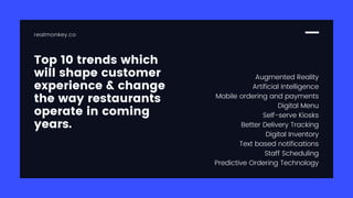Top 10 tech trends in restaurant industry | PDF