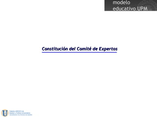 Constitución del Comité de Expertos 