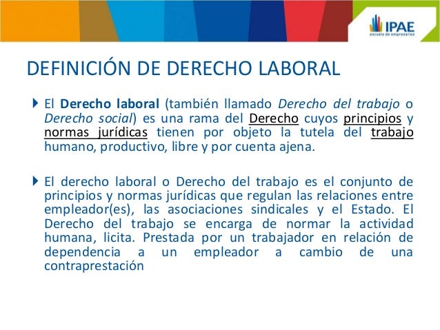 Clases derecho Laboral I (derecho Individual)