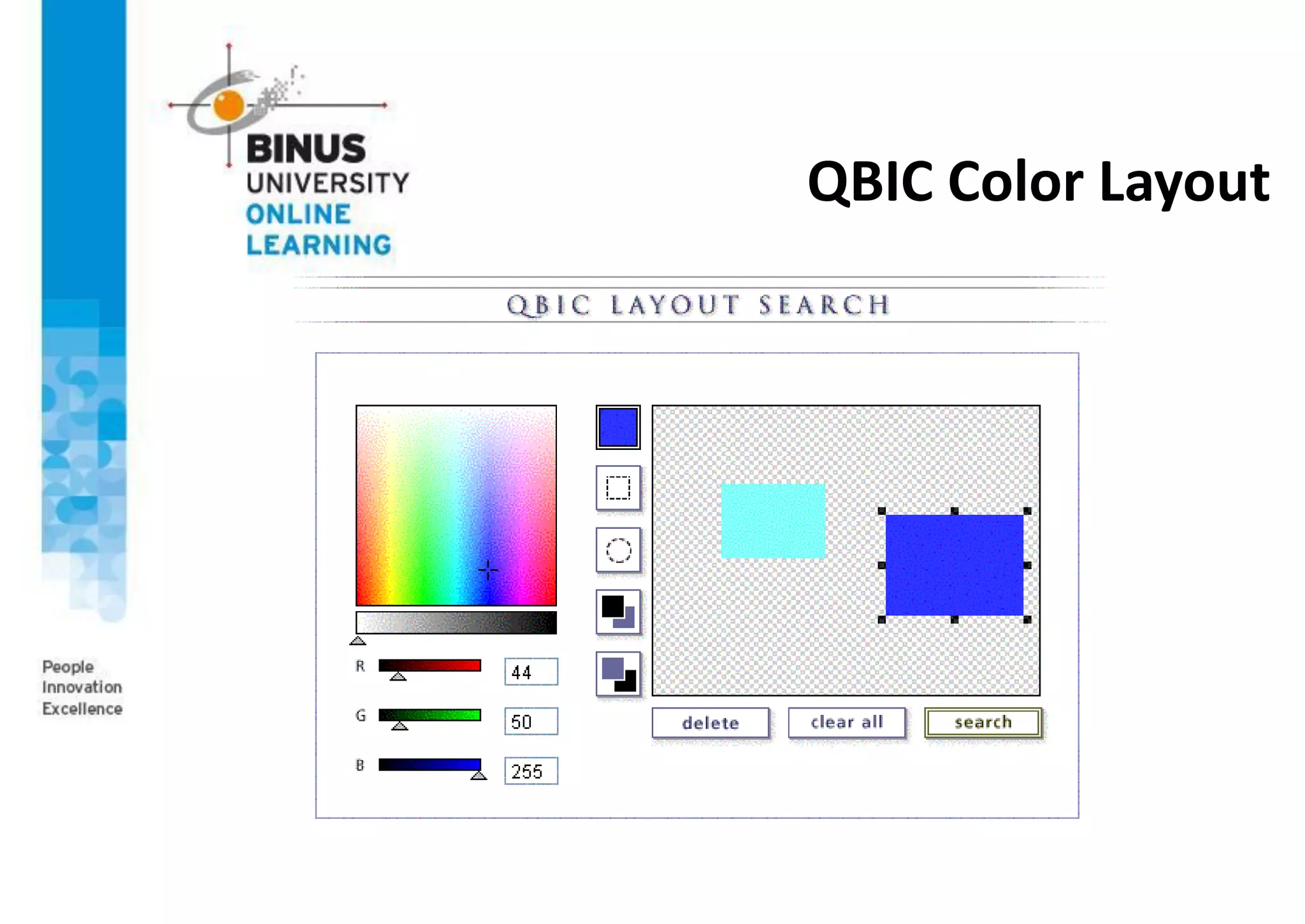 QBIC Color Layout
 