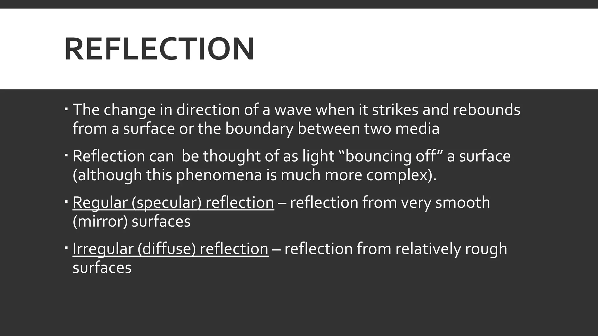 Reflection of Light in Mirrors - Science 10 (S10FE-IIg-h-50-52)