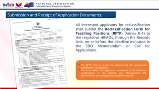 Rftp Form Example Expanded Career ProgressionPPT-Session-Slides_DO-24-s.-2025.pptxPPT ...