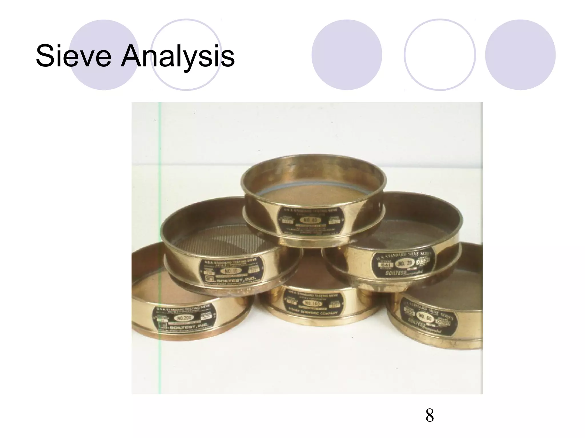 Sieve Analysis




                 8
 