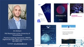 AI in the WB by Art Alishani. SIGMA Webinar series on service design