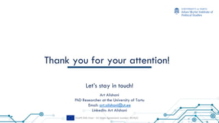 AI in the WB by Art Alishani. SIGMA Webinar series on service design