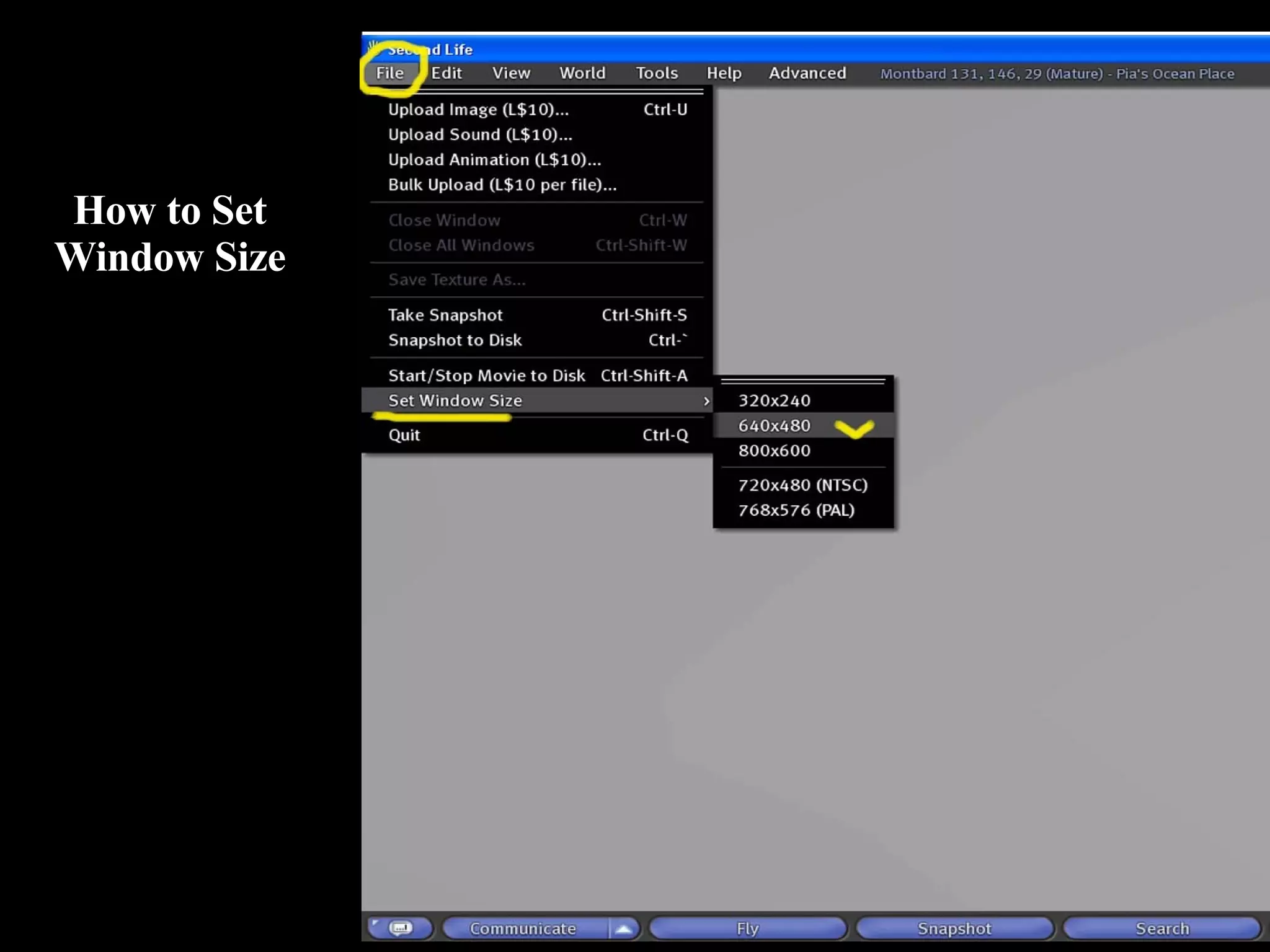 How to Set Window Size 