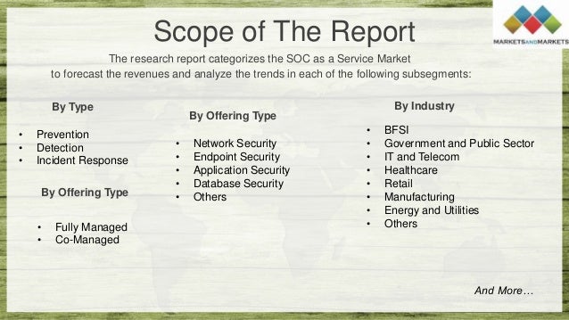 Ppt soc as a service market