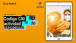 En la Parte D
establecen
prescripciones
especiales
combustible
nuclear irradiado
transportan tales
productos
Código
internacional
desechos de alta
actividad
Codigo CNI
 
