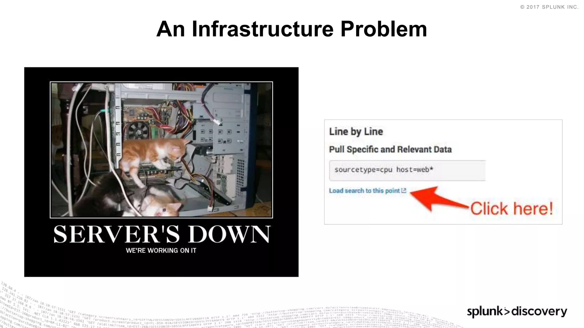 © 2017 SPLUNK INC.
An Infrastructure Problem
 