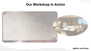© 2017 SPLUNK INC.
Our Workshop In Action
 